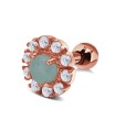 Green Aventurine CZ Ear Piercing TIP-2803
